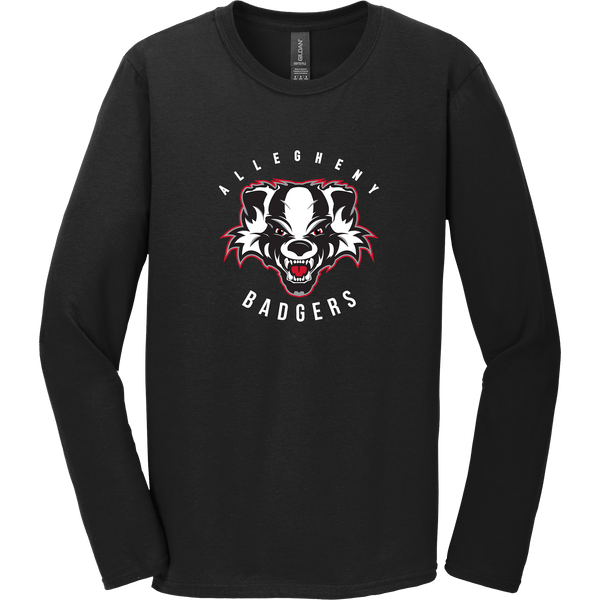 Scary Badgers Softstyle Long Sleeve T-Shirt