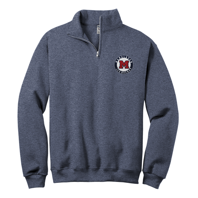 Manalapan Hockey NuBlend 1/4-Zip Cadet Collar Sweatshirt