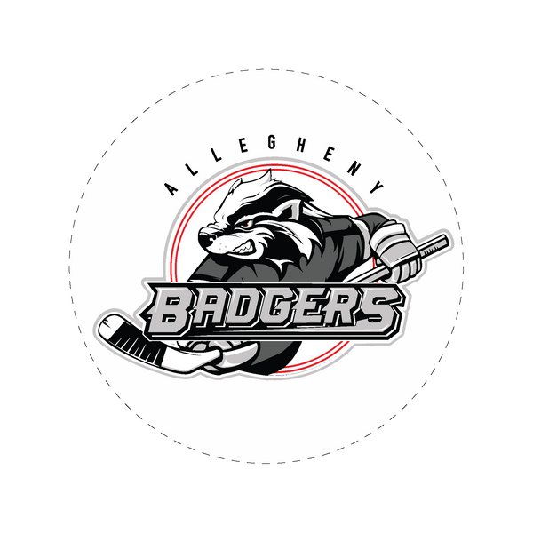 Allegheny Badgers Static Cling Clear Window Decal