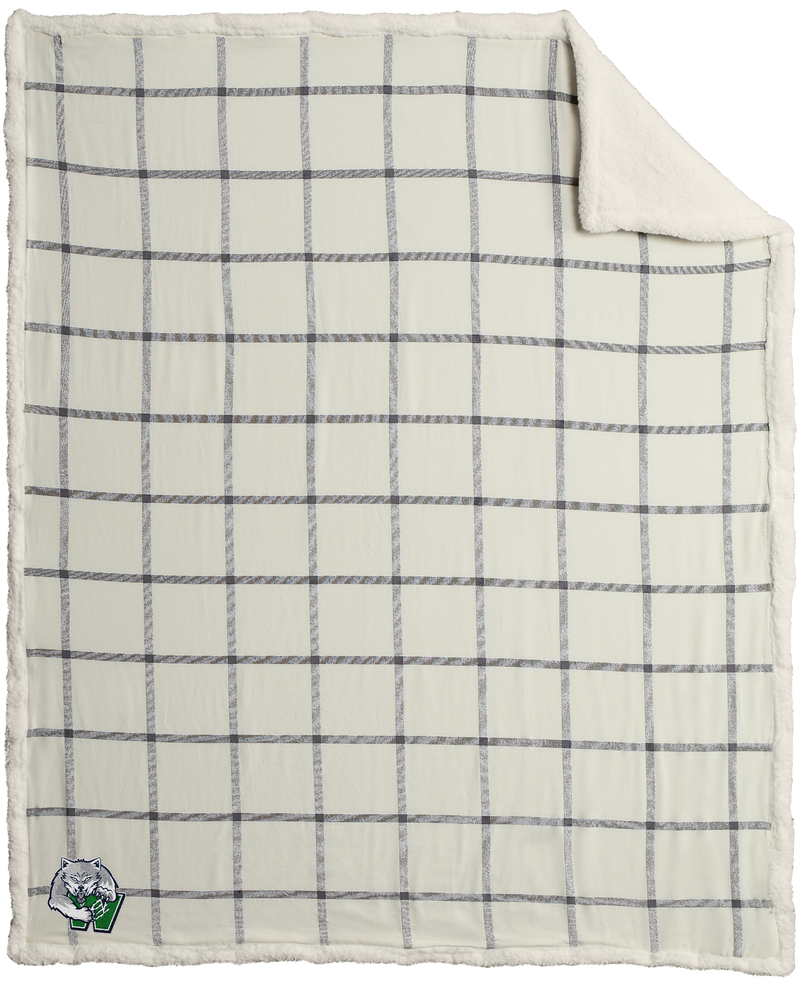 Woodbridge Wolfpack Flannel Sherpa Blanket