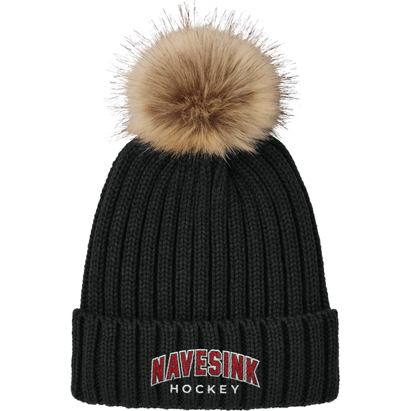 Navesink Faux Fur Pom Beanie
