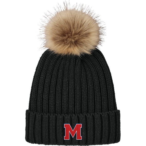 Mount St. Charles Faux Fur Pom Beanie