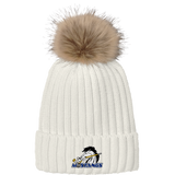 Mid-State Mustangs Faux Fur Pom Beanie