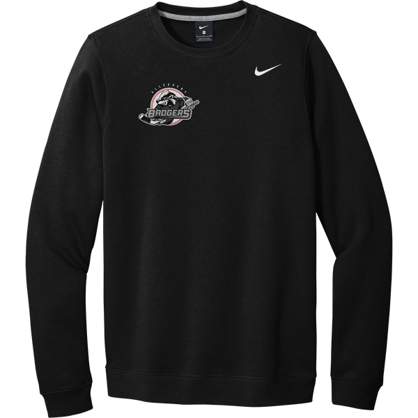 Allegheny Badgers Nike Club Fleece Crew