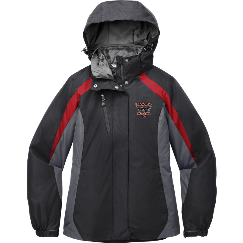 Biggby Bombers Ladies Colorblock 3-in-1 Jacket