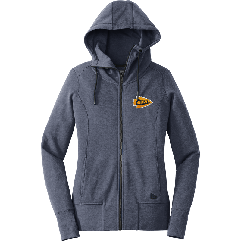 Chelsea Chiefs New Era Ladies Tri-Blend Fleece Full-Zip Hoodie