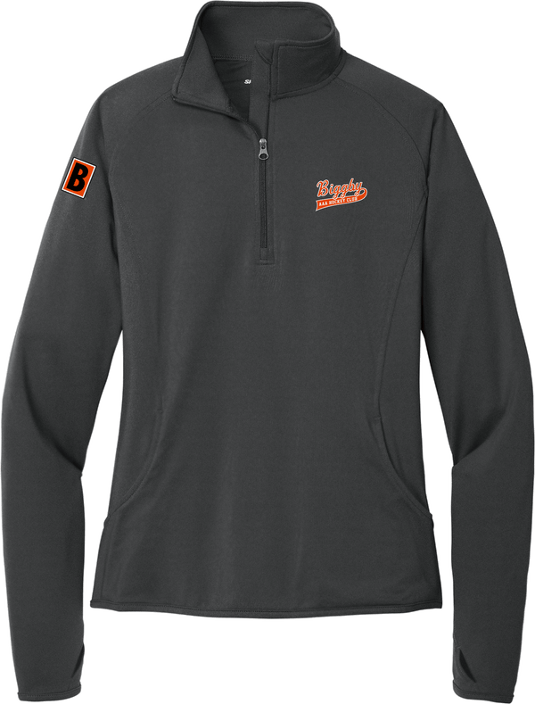 Biggby Coffee AAA Ladies Sport-Wick Stretch 1/4-Zip Pullover