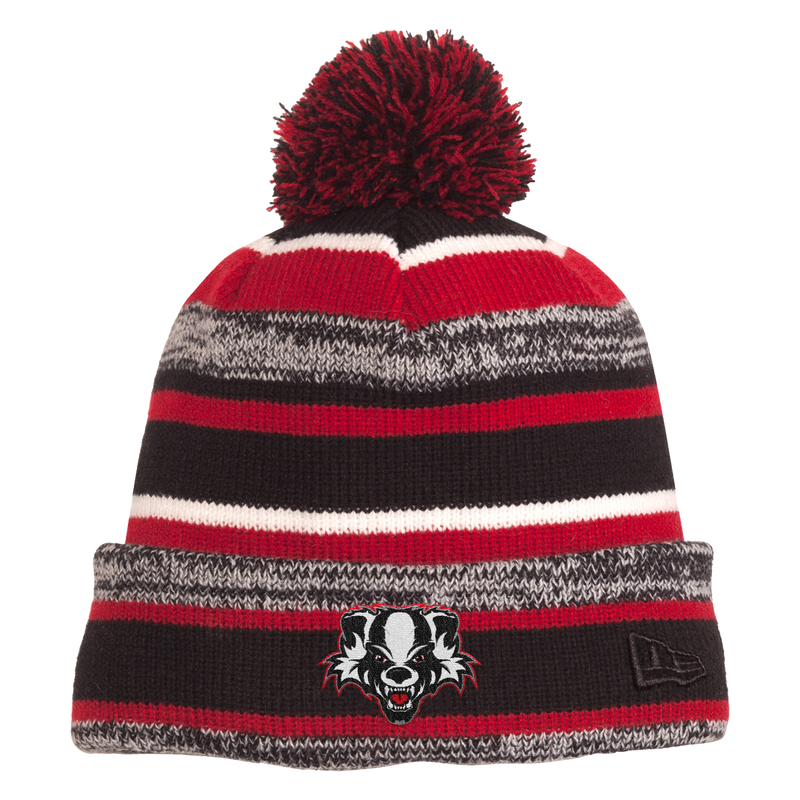 Scary Badgers New Era Sideline Beanie