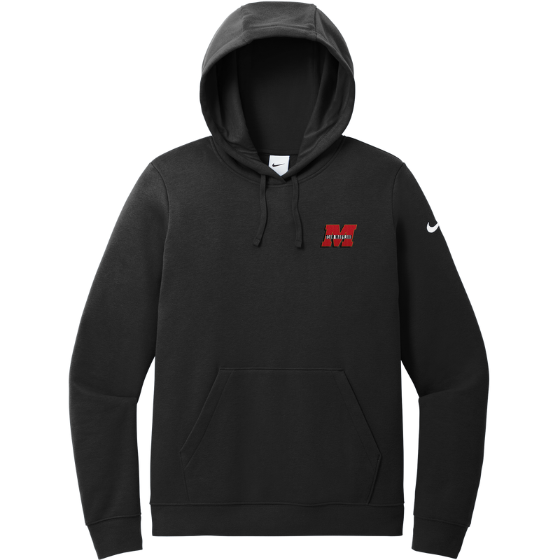 Team Maryland Nike Women's Club Fleece Sleeve Swoosh Pullover Hoodie
