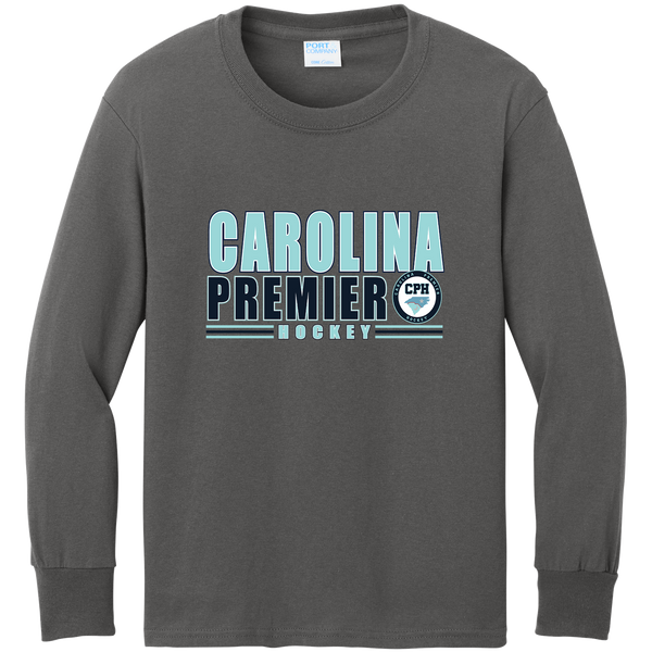 Carolina Premier Hockey Youth Long Sleeve Core Cotton Tee