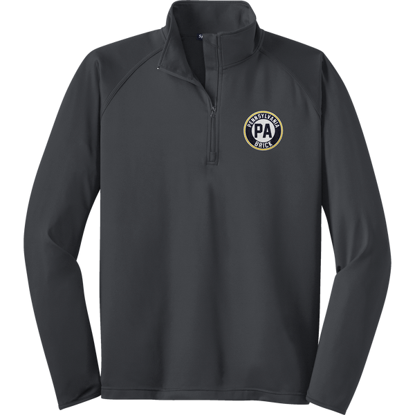 PA Brick Sport-Wick Stretch 1/4-Zip Pullover