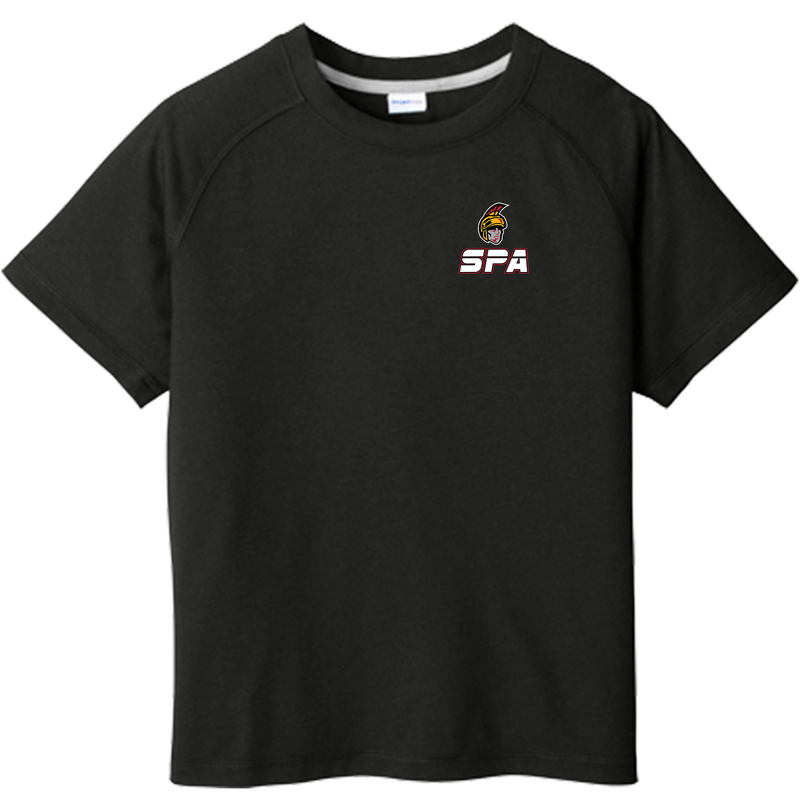 Seacoast Spartans (SPA) Youth PosiCharge Tri-Blend Wicking Raglan Tee