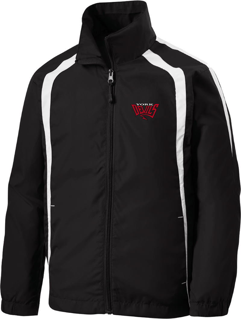 York Devils Youth Colorblock Raglan Jacket