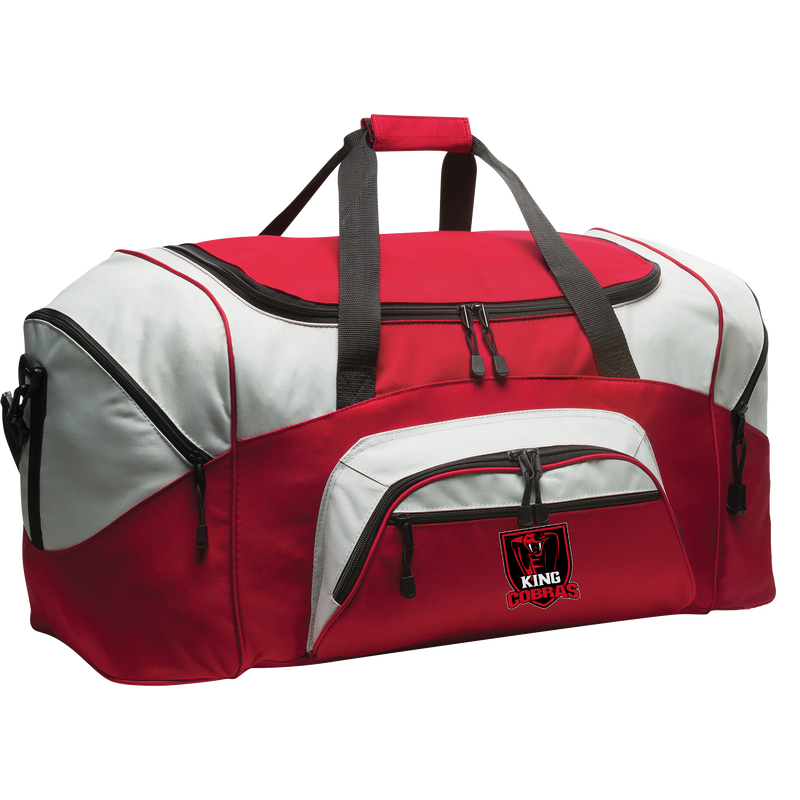 King Cobras Standard Colorblock Sport Duffel